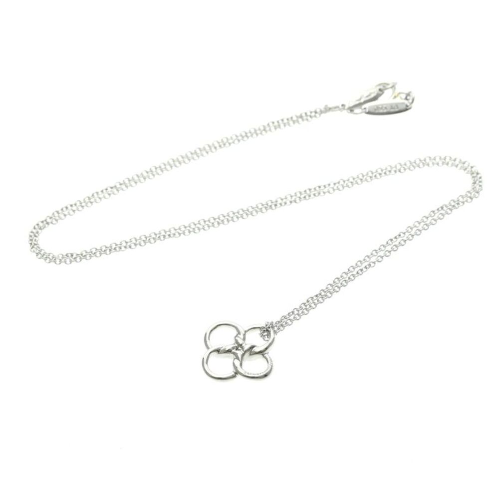 Tiffany & Co. Elsa Peretti Quadrifoglio Pendant Platinum Silver Platinum